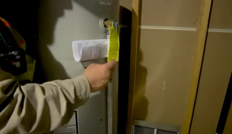 Tank water heater with gas, vent, and supply connections for Water Heater Repair and Replacement in Tolleson, AZ